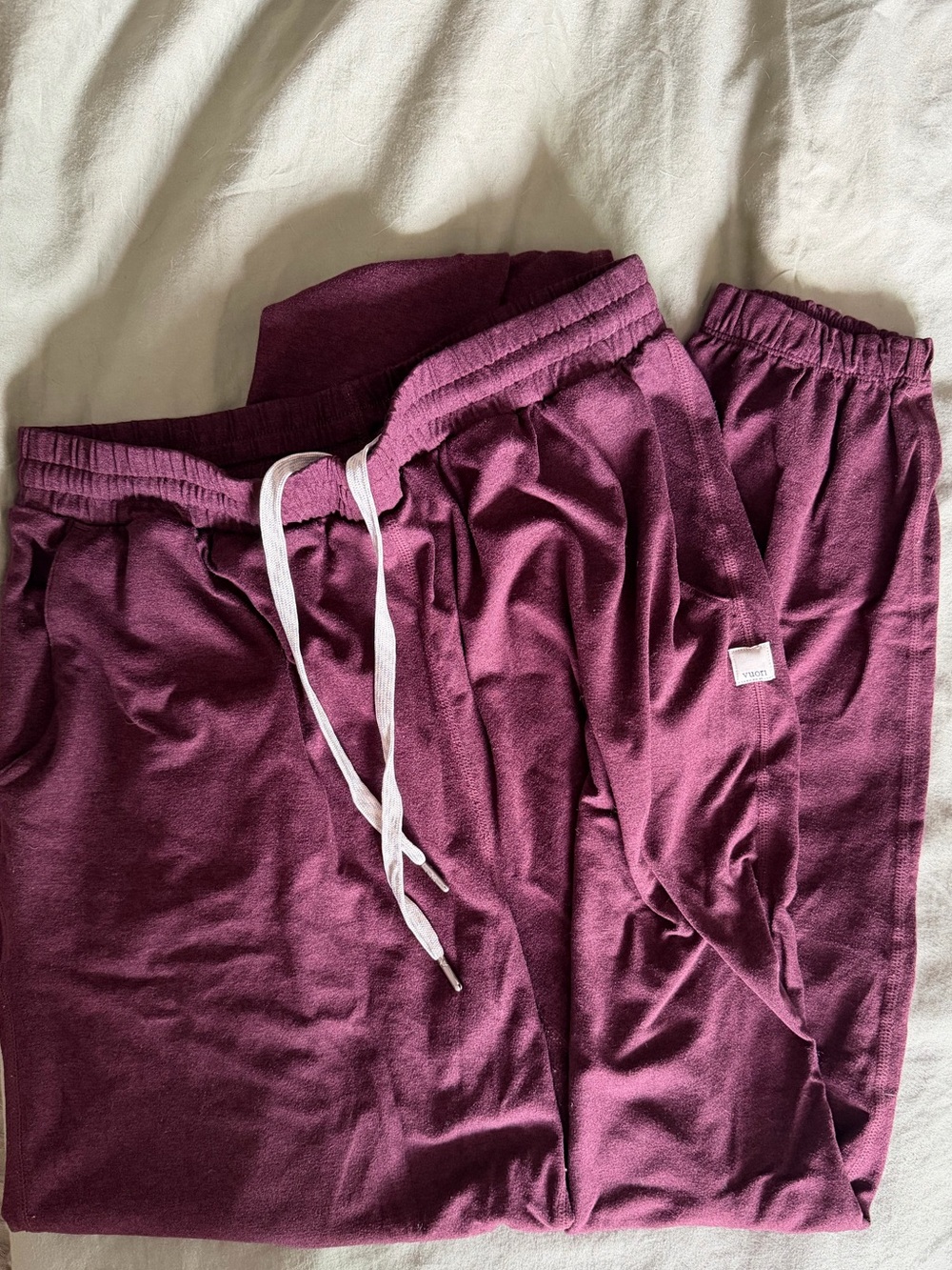 Vuori Maroon Boyfriend Joggers